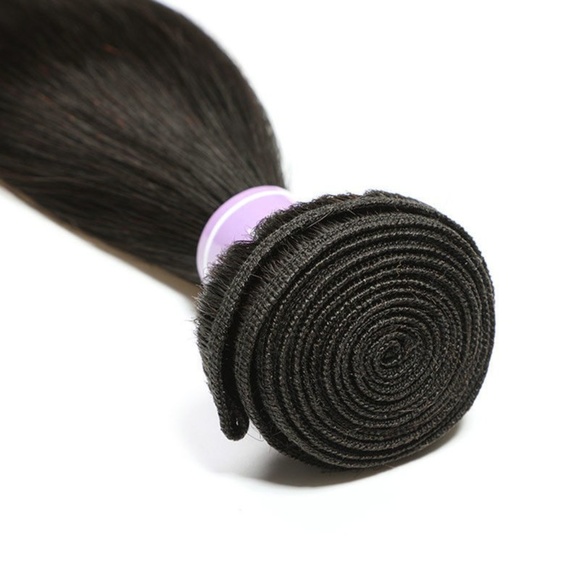3 Bundle Straight Human Hair+5x5 Closure